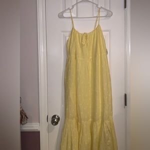 Old Navy Yellow Summer Maxi Dress size small. NWT